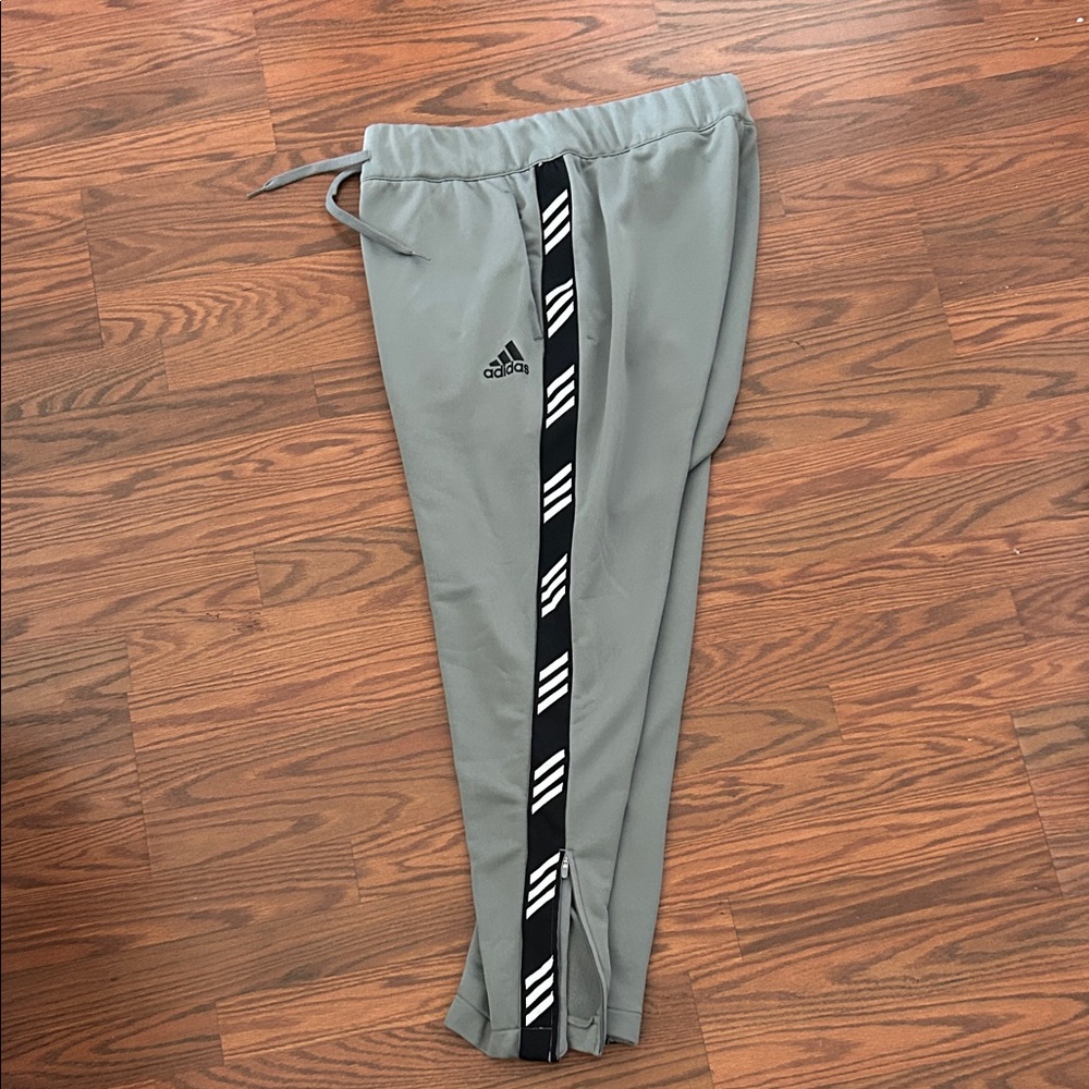 Adidas Joggers with Black Stripes